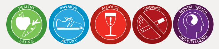 healthy workplaces achievement program 5 icons healthy workplaces achievement program 5 icons