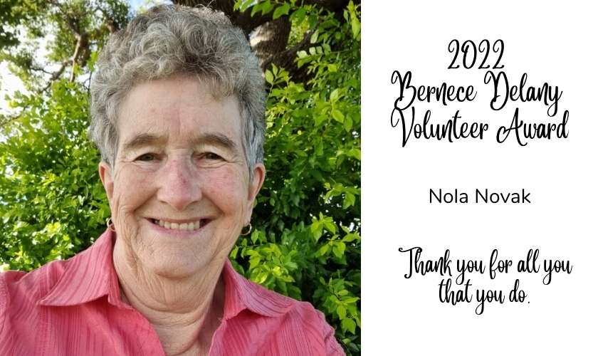 nola novak bernece delany volunteer award recipient 2022