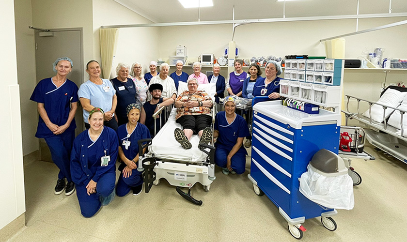 Perioperative care team and Mt Beauty Hospital Op shop in Theatre Perioperative care team and Mt Beauty Hospital Op shop in Theatre