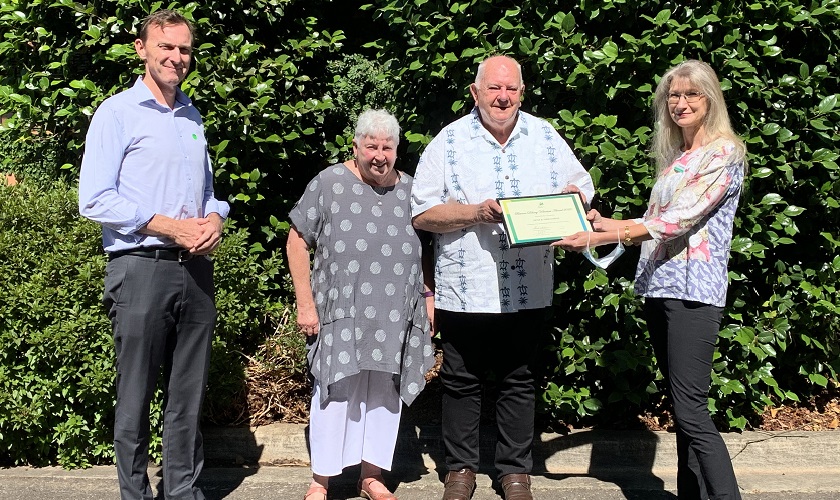 bernece delany volunteer award winners peter and terri hopper